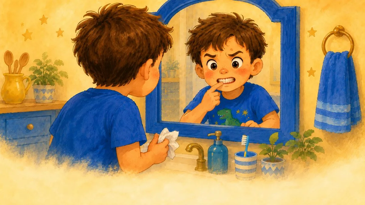A page painted in the honey gouache style
